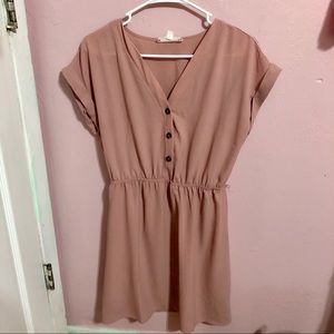 Nude pink dress with Slip